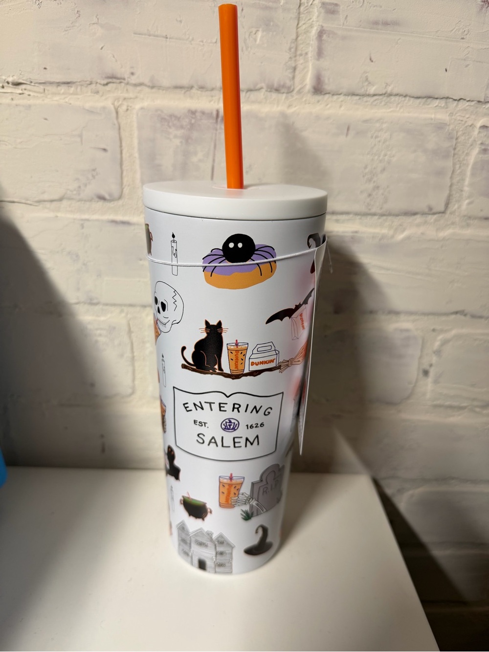 Cup with straw